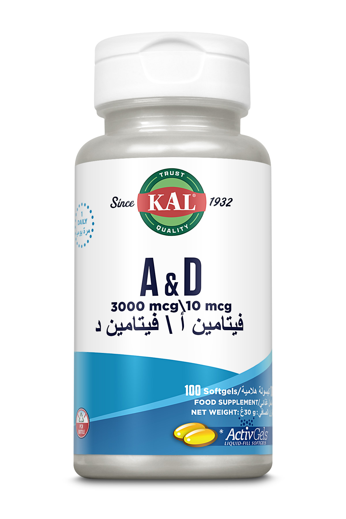 Kal  A & D - 100 Softgels