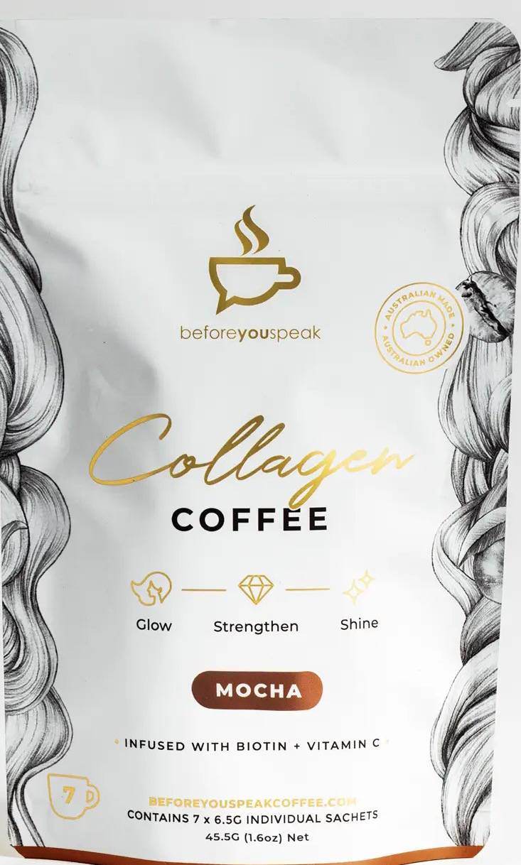 Before You Speak Collagen Blend - Mocha - 7 Serves Sachet
