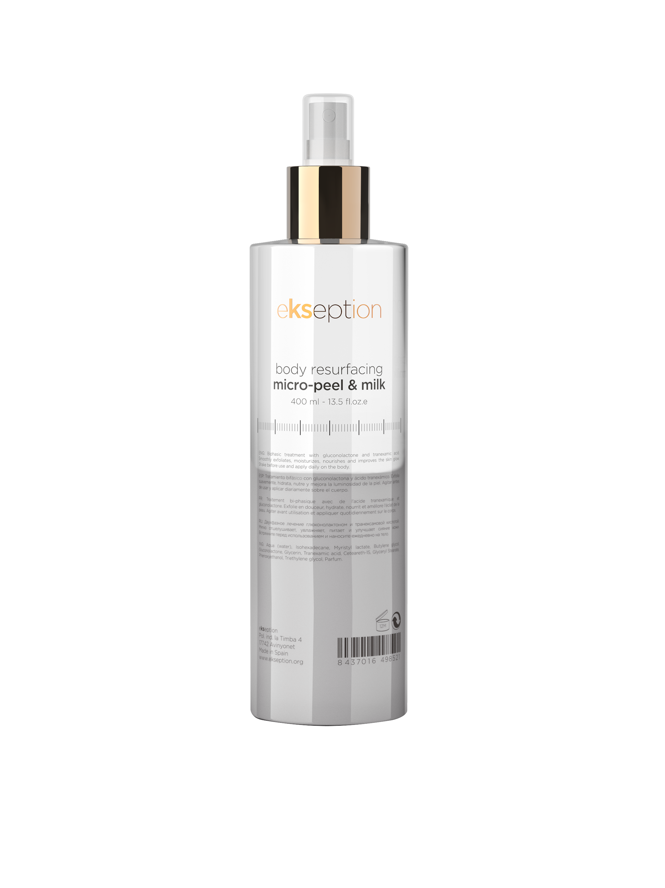 Ekseption Body Resurfacing Micro Peel Milk 400 ml