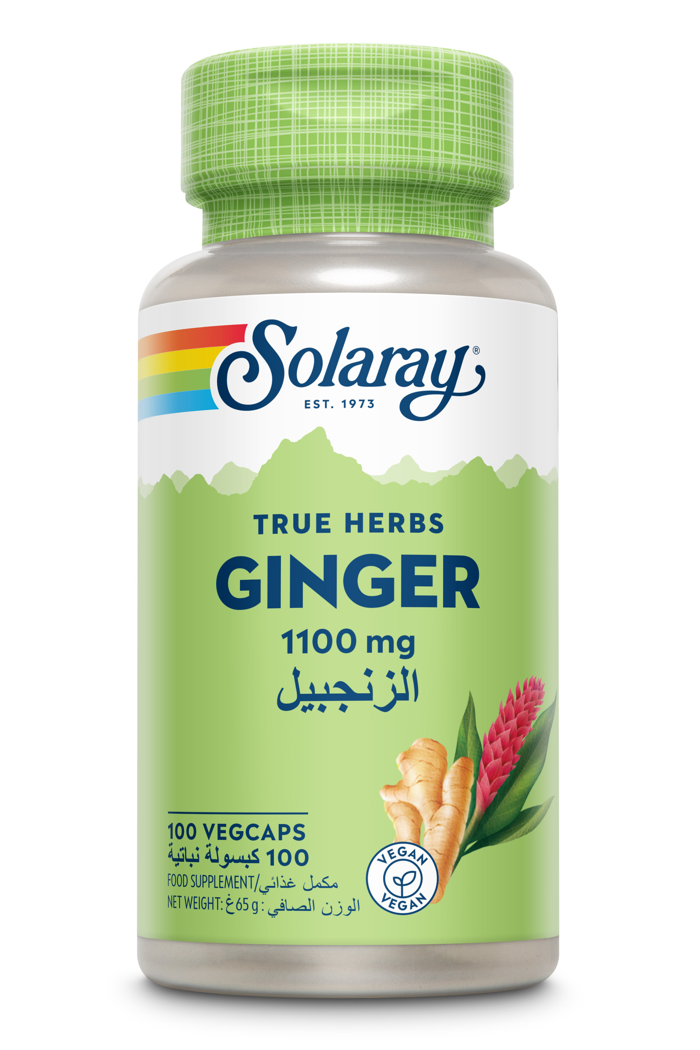 Solaray Ginger 1100 mg - 100 Capsules