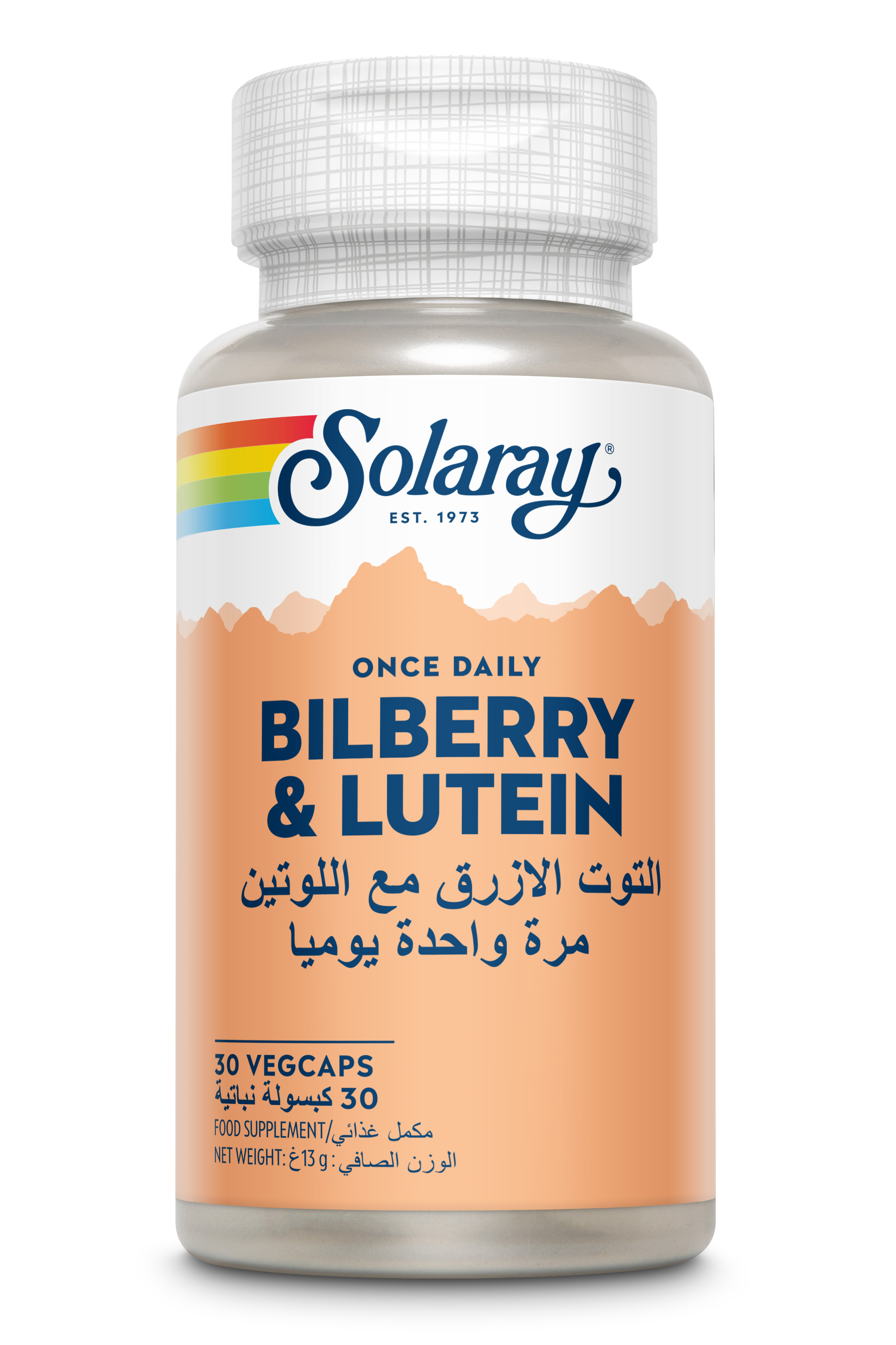 Solaray Bilberry With Lutein - 30 Capsules