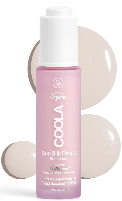 Coola Organic Sun Silk Drops And Face Moisturizer With Spf 30 30 ml