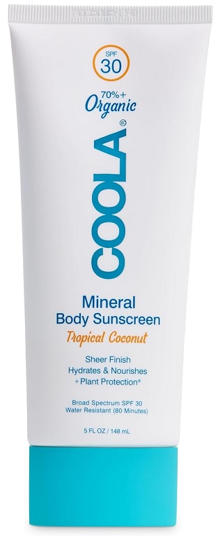Coola Organic Mineral Sunscreen Sunblock Body Lotion Tropical Coconut 148 ml