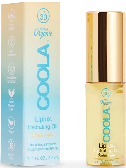 Coola Organic Liplux Lip Oil Sunscreen Spf 30 3.2 ml