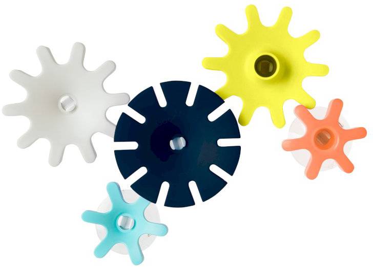Boon - Cogs Bath Toy - Navy/Yellow