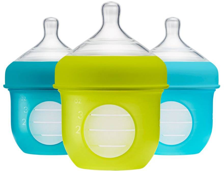 Boon - Nursh 4Oz Bottle 3Pk - Blue Multi