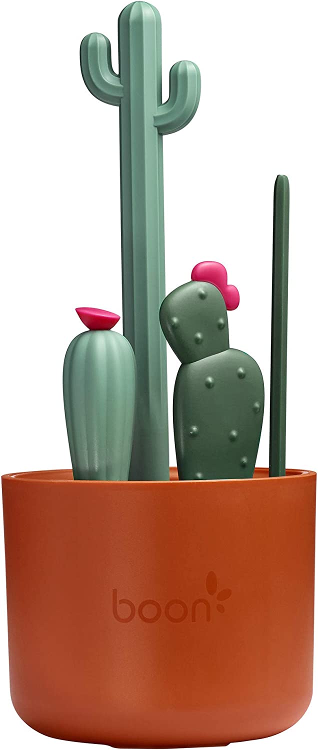 Boon - Cacti Brush Set - Brn/Dkgrn