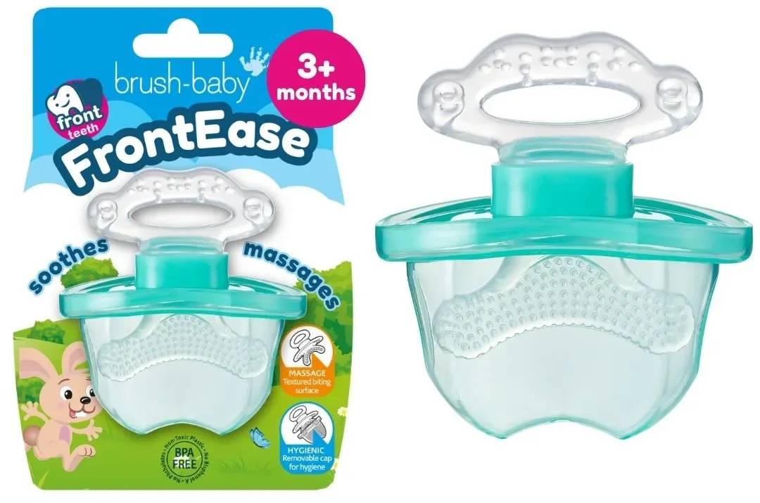 Brush-Baby - Front-Ease Teether Teal