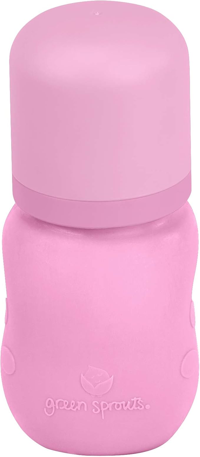 Green Sprouts - Glass Baby Bottle 5Oz Pink 0Mo+