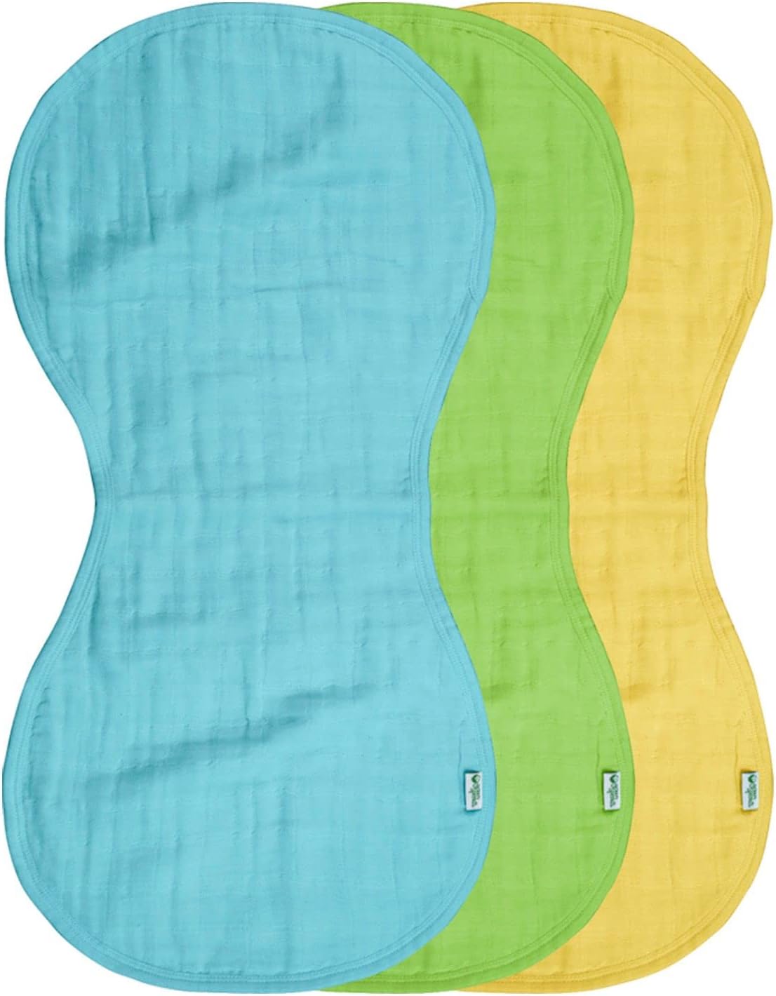 Green Sprouts - Muslin Burp Cloths 3Pk Aqua