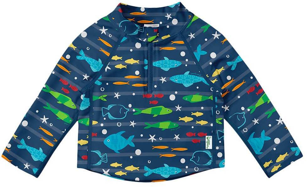 Green Sprouts - Long Sleeve Rashguard Navy Fish 24Mo