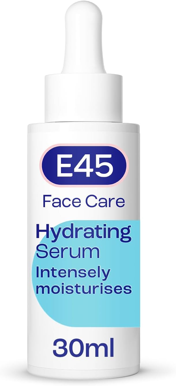 E45 سيروم حمض الهيالورونيك للوجه E45 سيروم حمض الهيالورونيك للوجه الجاف الحساس والأكزيما - 30 مل
