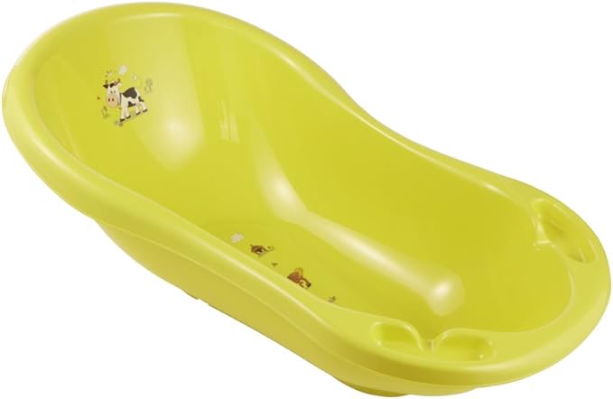 Keeper - 84cm Baby Bath w/ Plug Funny Farm Green