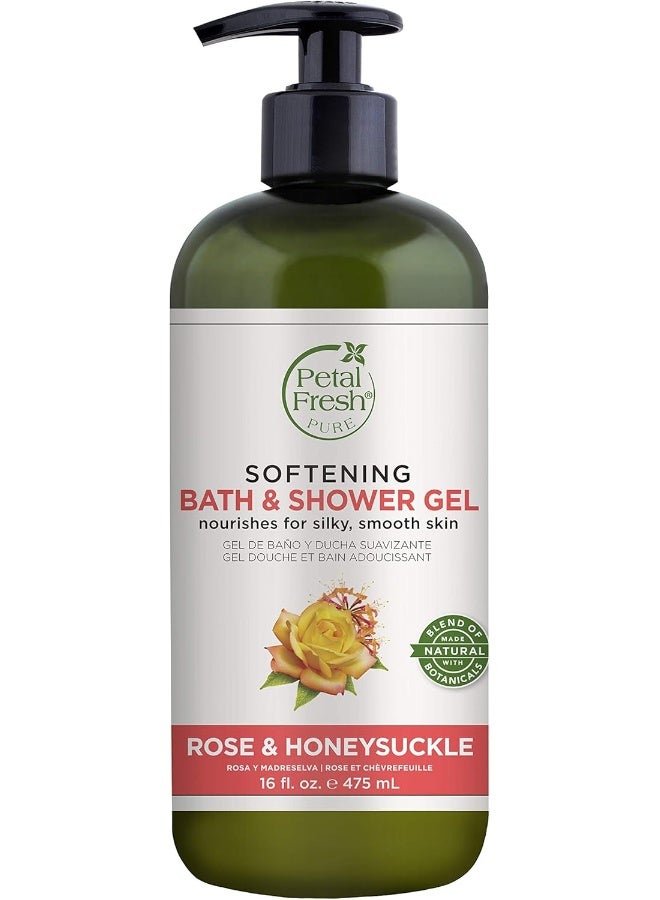 Petal Fresh Rose & Honeysuckle B & S Gel 16Oz
