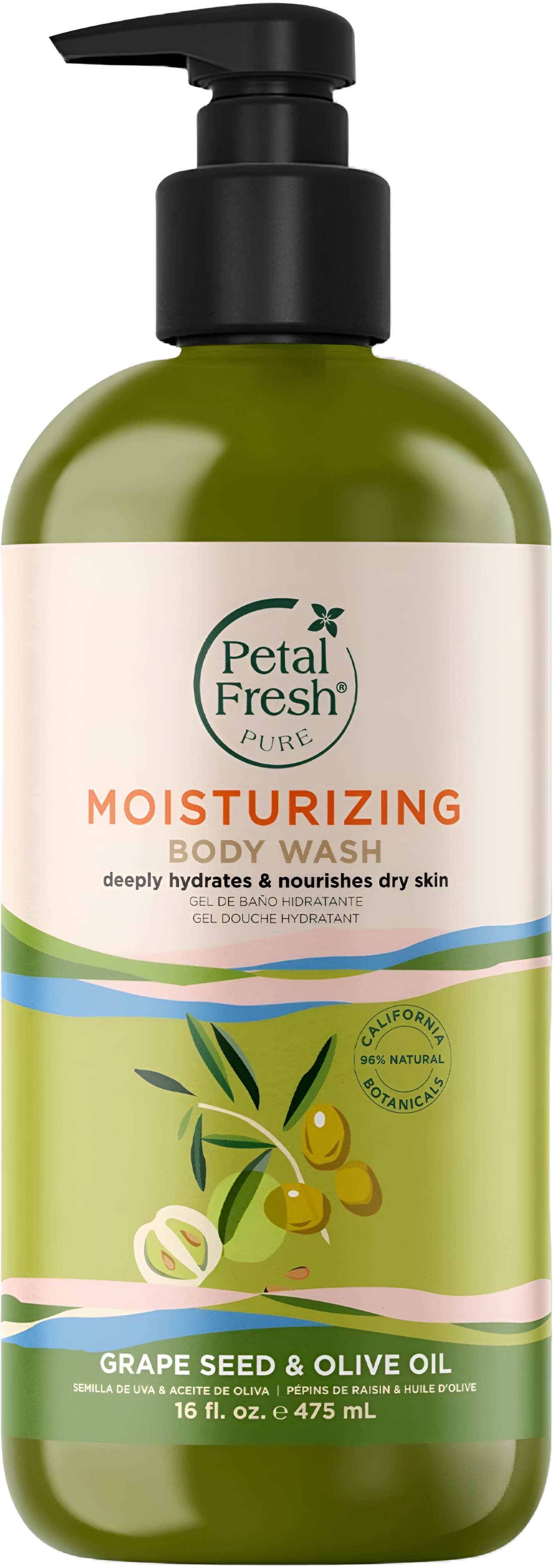 Petal Fresh Grape Seed & Olive Oil B & S Gel 16Oz