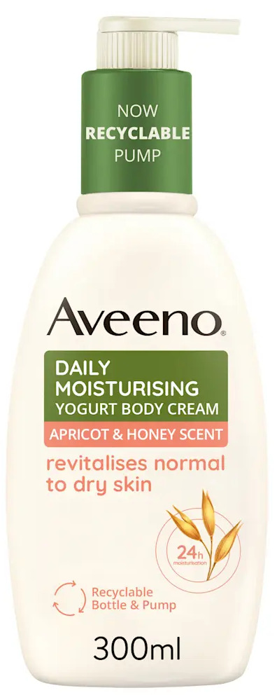Aveeno Daily Moist Yogurt Honey Apricot Cream 300Ml