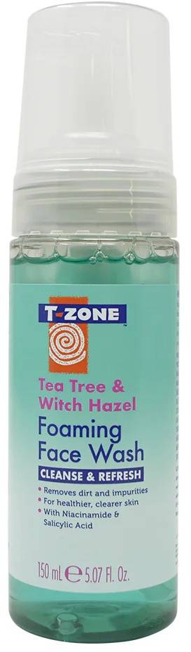 تي زون غسول وجه رغوي بزيت شجرة الشاي والبندق الساحر 150 مل