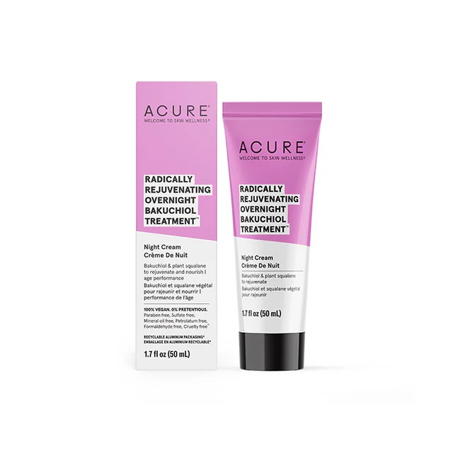 Acure Radically Rejuvnating Ovrnght Bakuchiol Treatment 50Ml