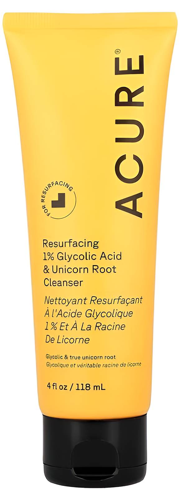 Acure Resurfacing Glycolic + Unicorn Root Cleanser 118Ml