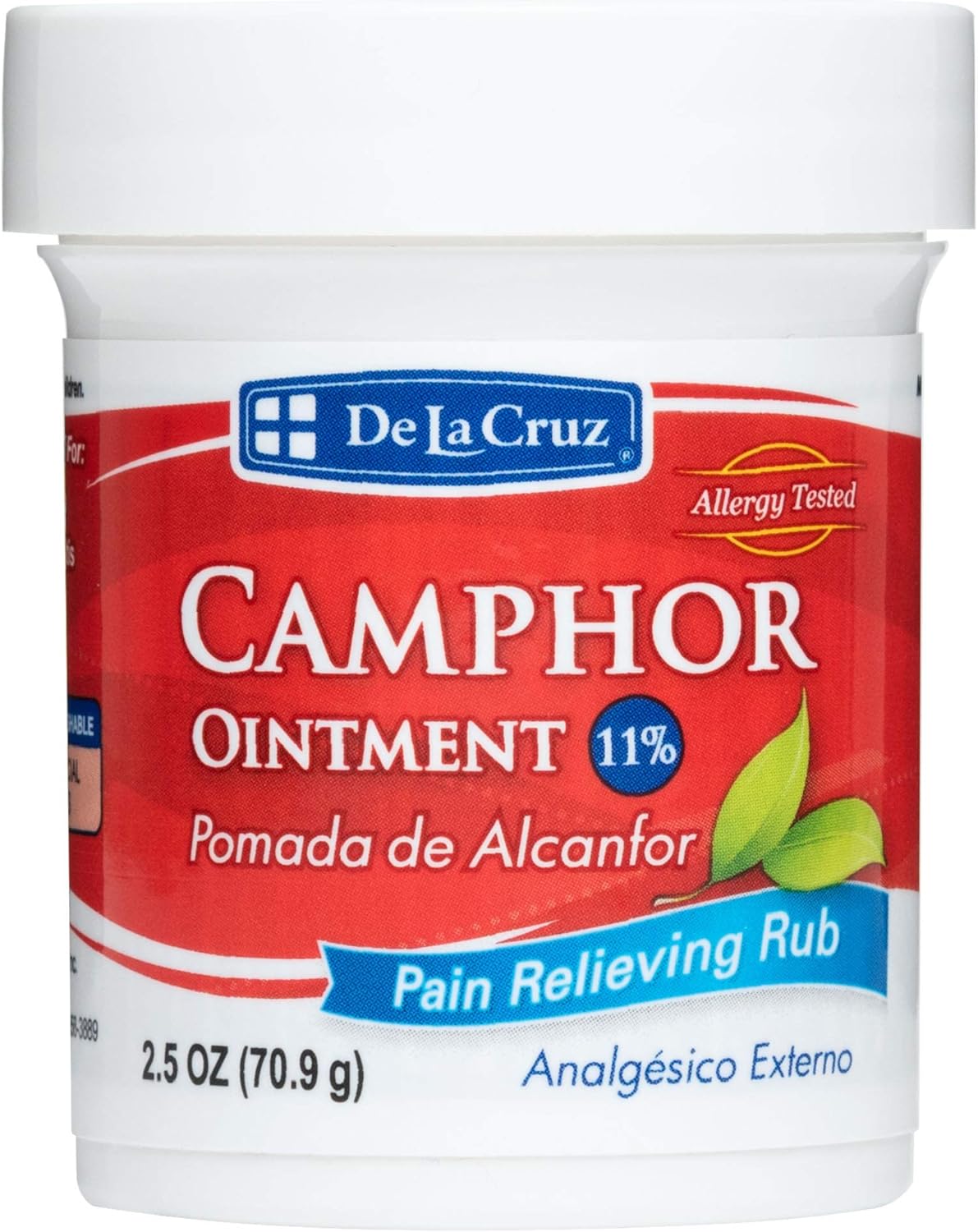De La Cruz 11 % Camphor Ointment 2.5 Oz.
