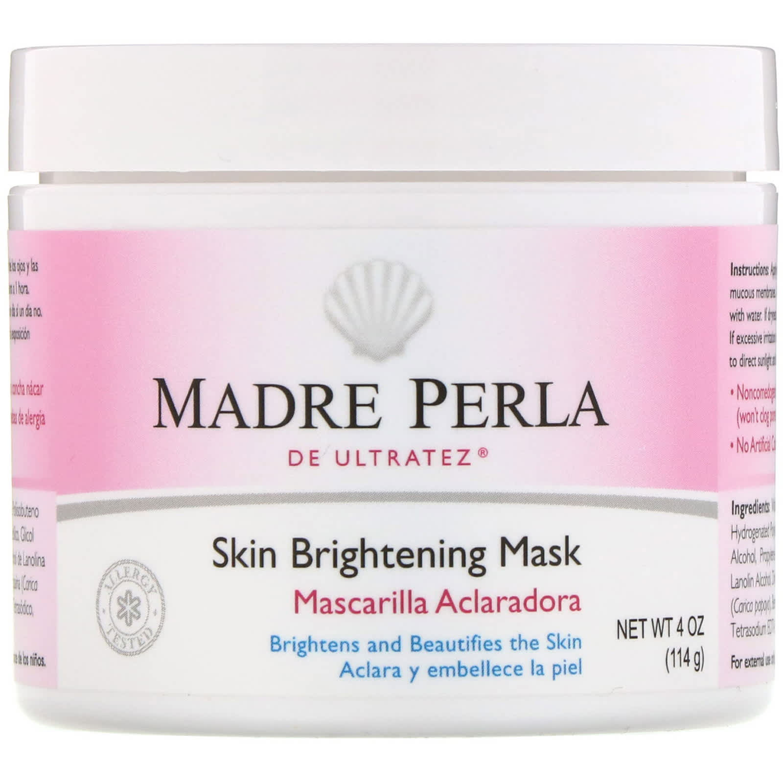 De La Cruz Madre Perla Brightening Mask 4 Oz.
