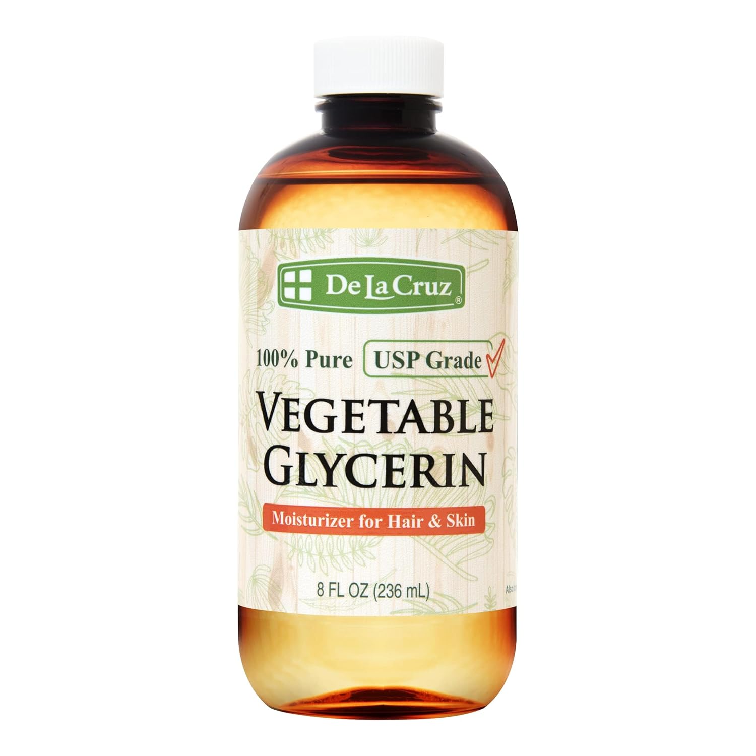 De La Cruz Vegetable Glycerin 8 Fl. Oz.
