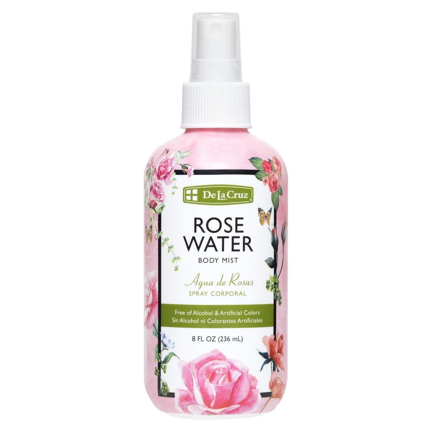 De La Cruz Rose Water 8 Fl Oz