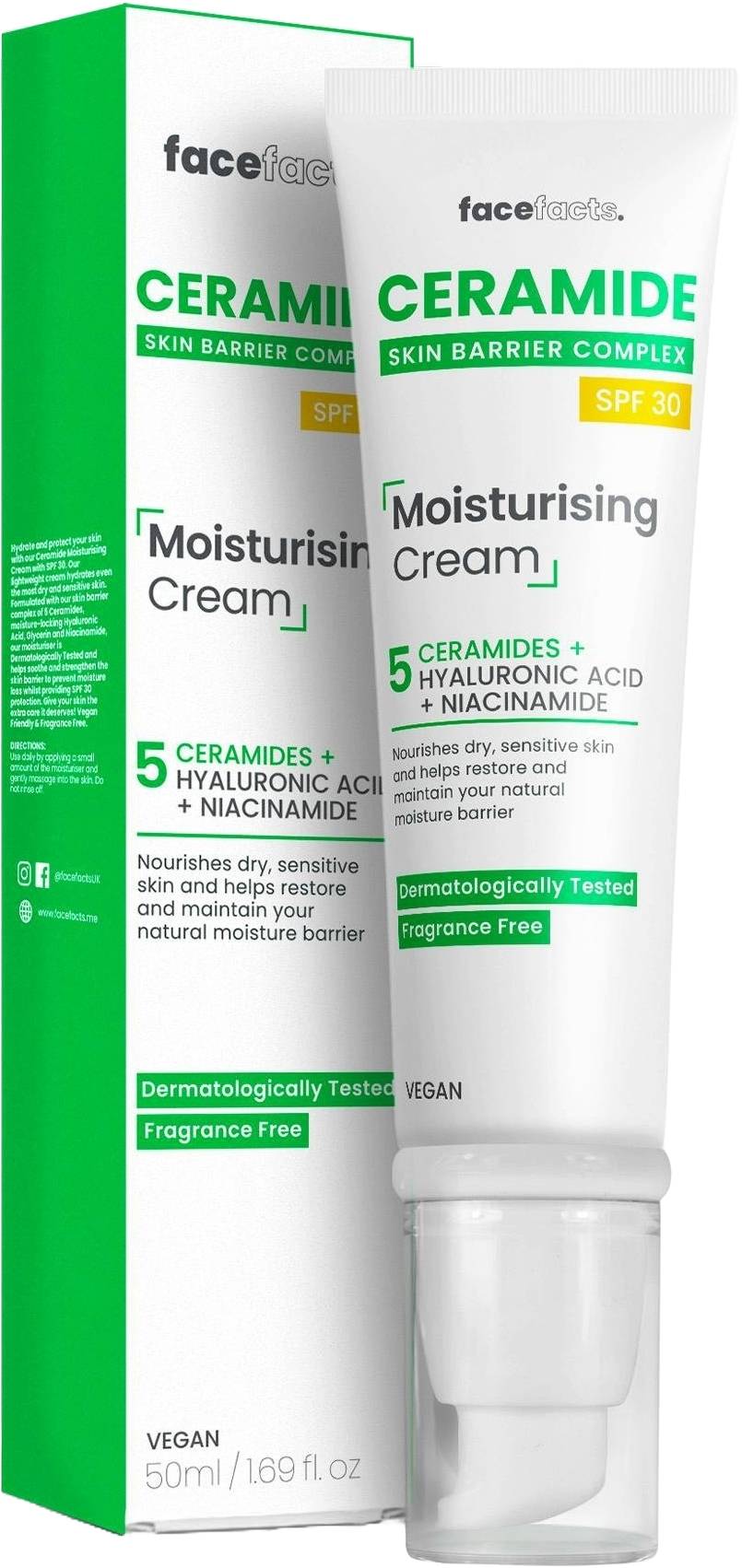 فيس فاكتس كريم مرطب للوجه مع SPF30 بسيراميد 50 مل