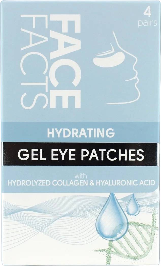 Face Facts Gel Eye Patches Hydrating 4 X Pairs