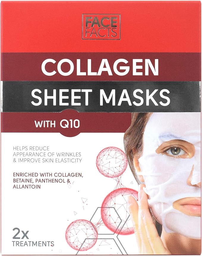 Face Facts Collagen And Q10 Sheet Mask 20 ml × 2