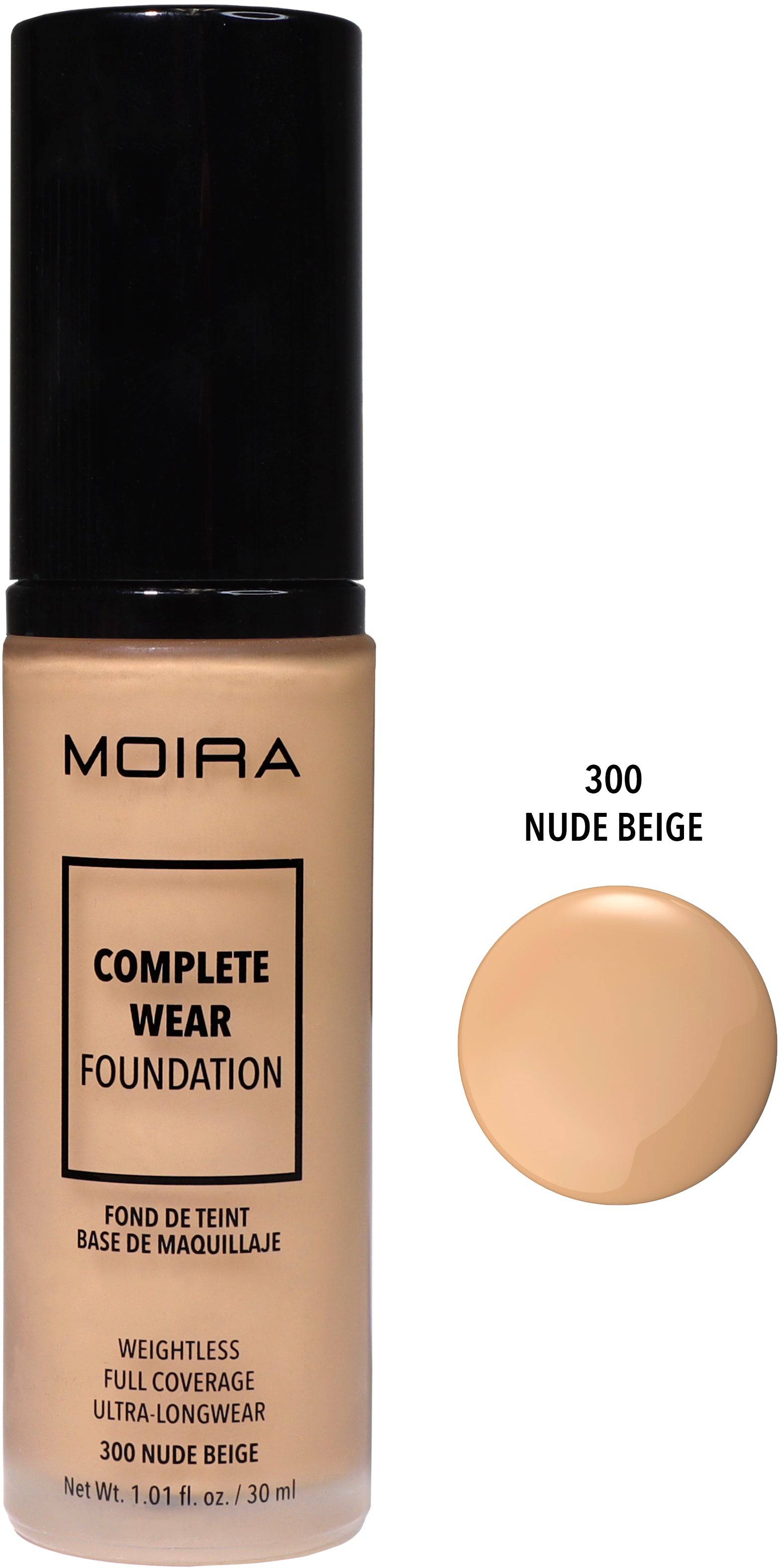 Moira Cwf300-Complete Wear Foundation (300, Nude Beige)