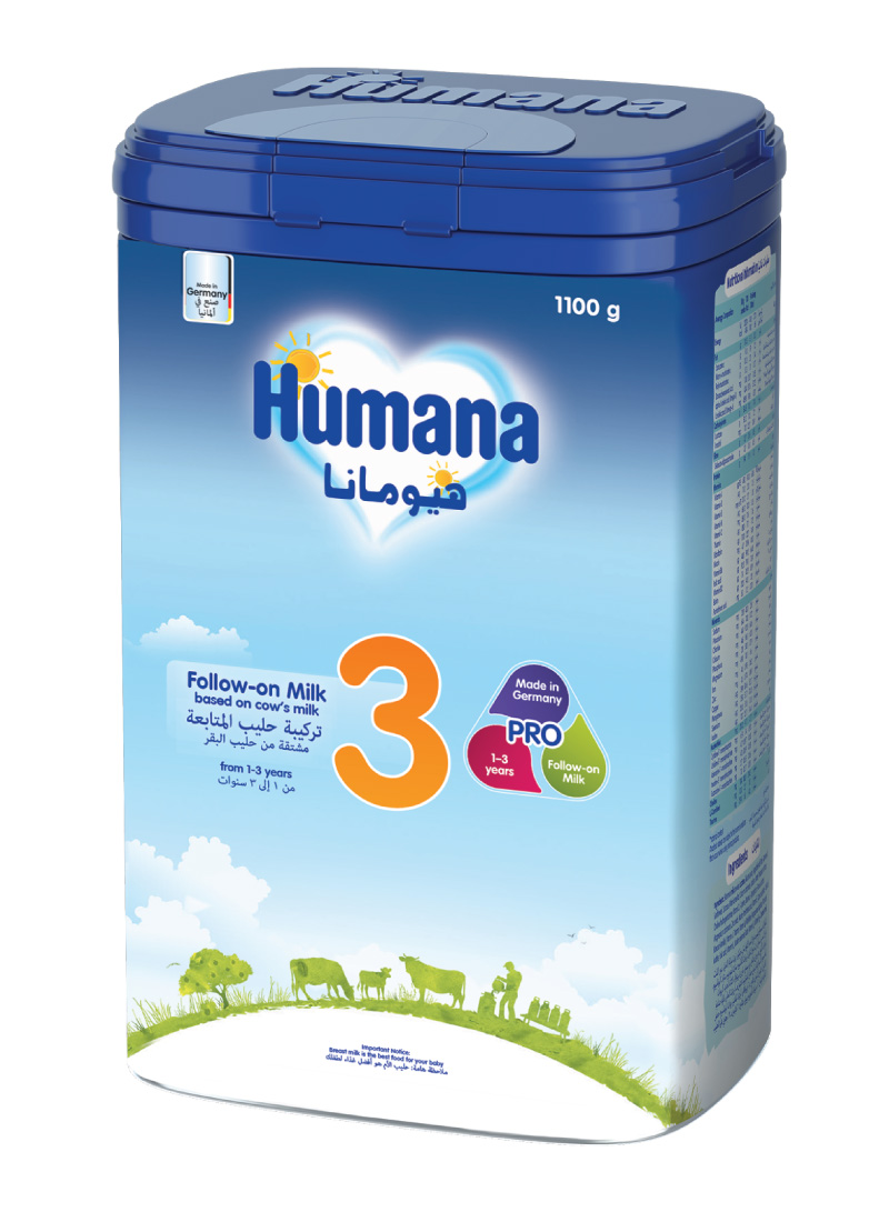 (1100جم) هيومانا 3 بروبلنس حليب أطفال 1-3 سنوات