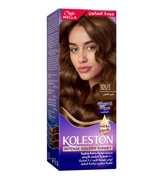 كولستون سوبريم صبغة شعر بني ذهبي + مظهر 305/3