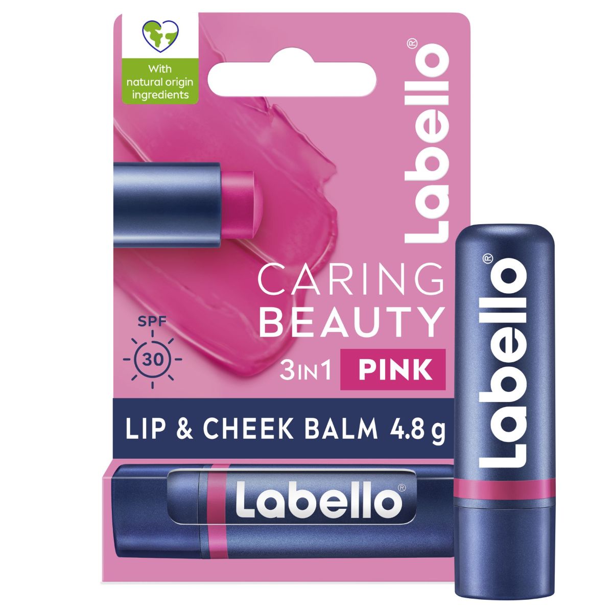 Labello Caring Beauty Lip And Cheek Balm Pink Spf30 4.8 g