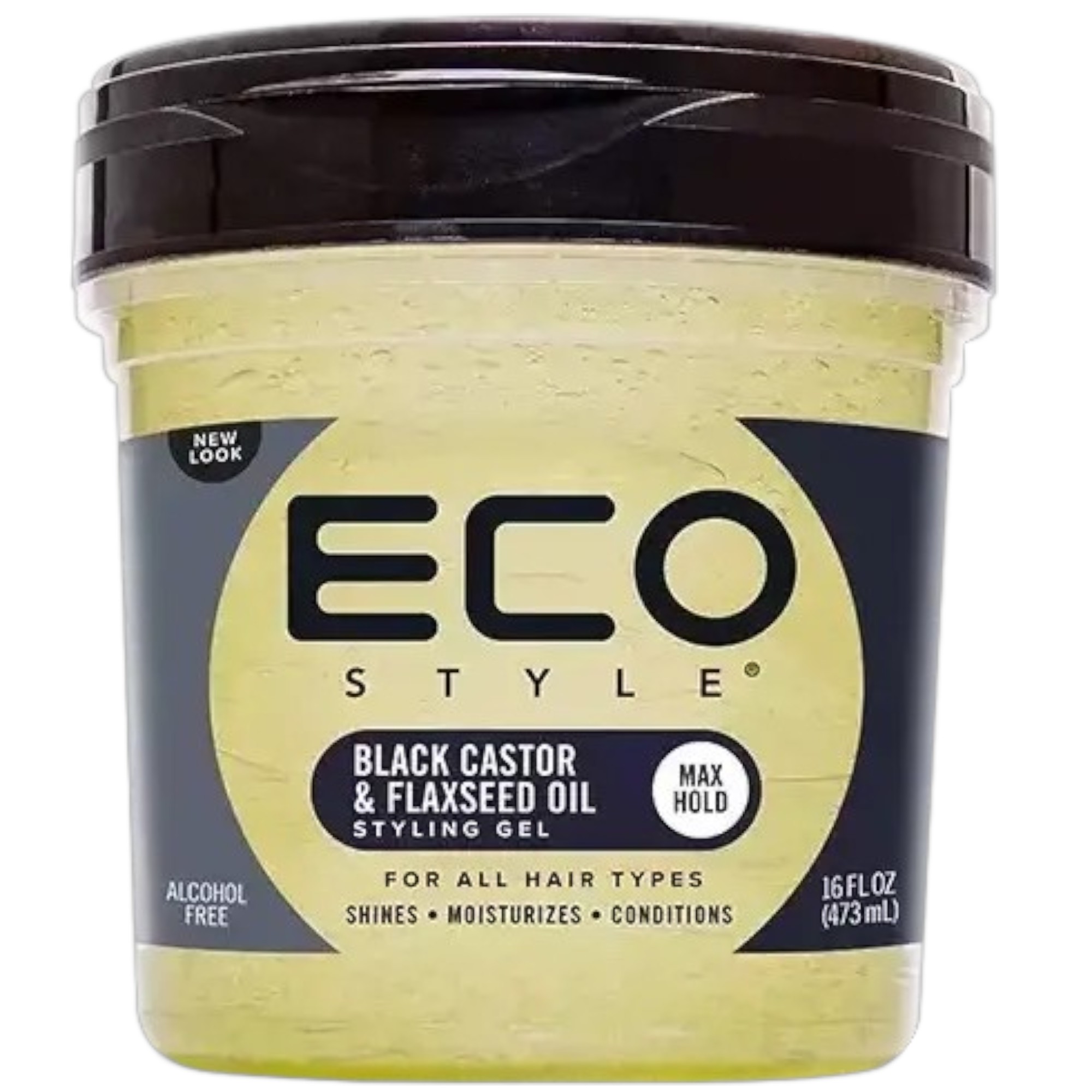 Eco Style Black Castor & Flaxseed Oil Styling Gel 454g