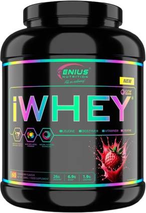 Genius Nutrition I Whey Protein Powder Strawberry - 60 Servings