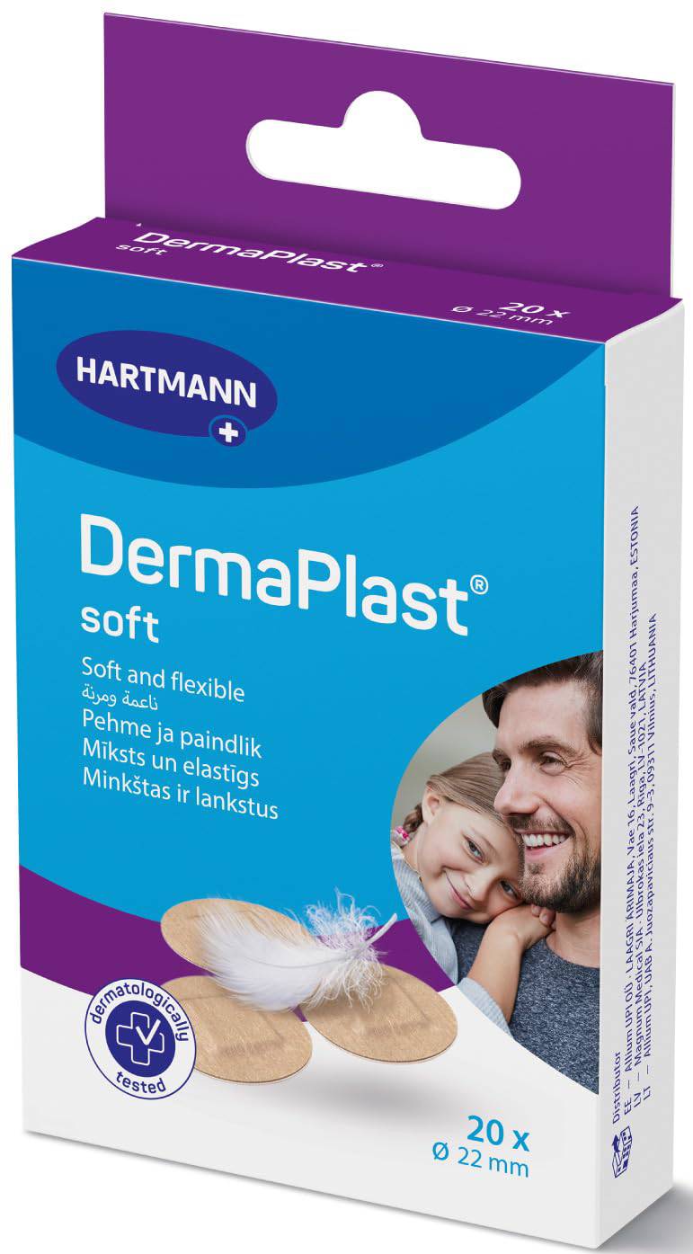 Dermaplast Plaster Soft 22 mm - 20 Pcs
