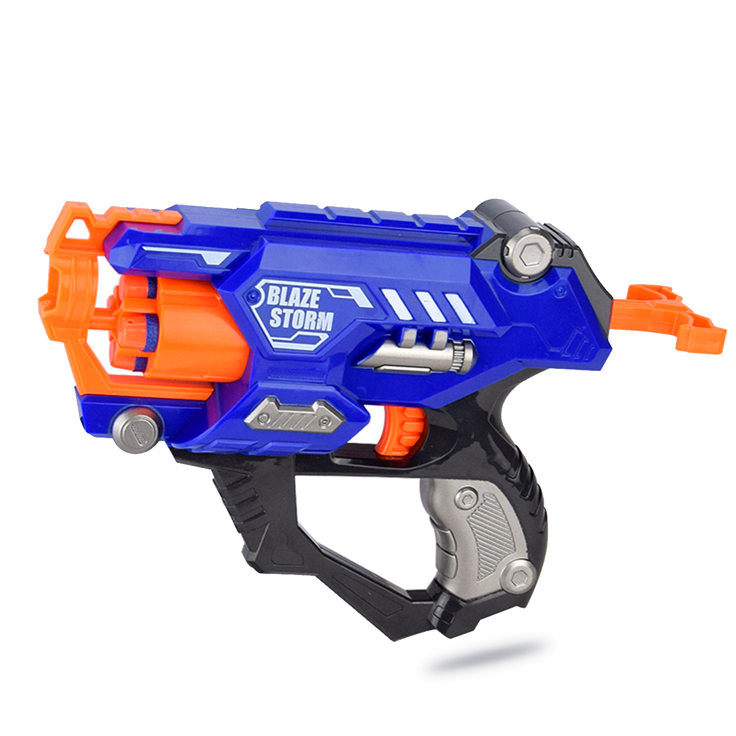 Little Story Manual Bullet Gun W/ 10pcs - Blue | Nahdi