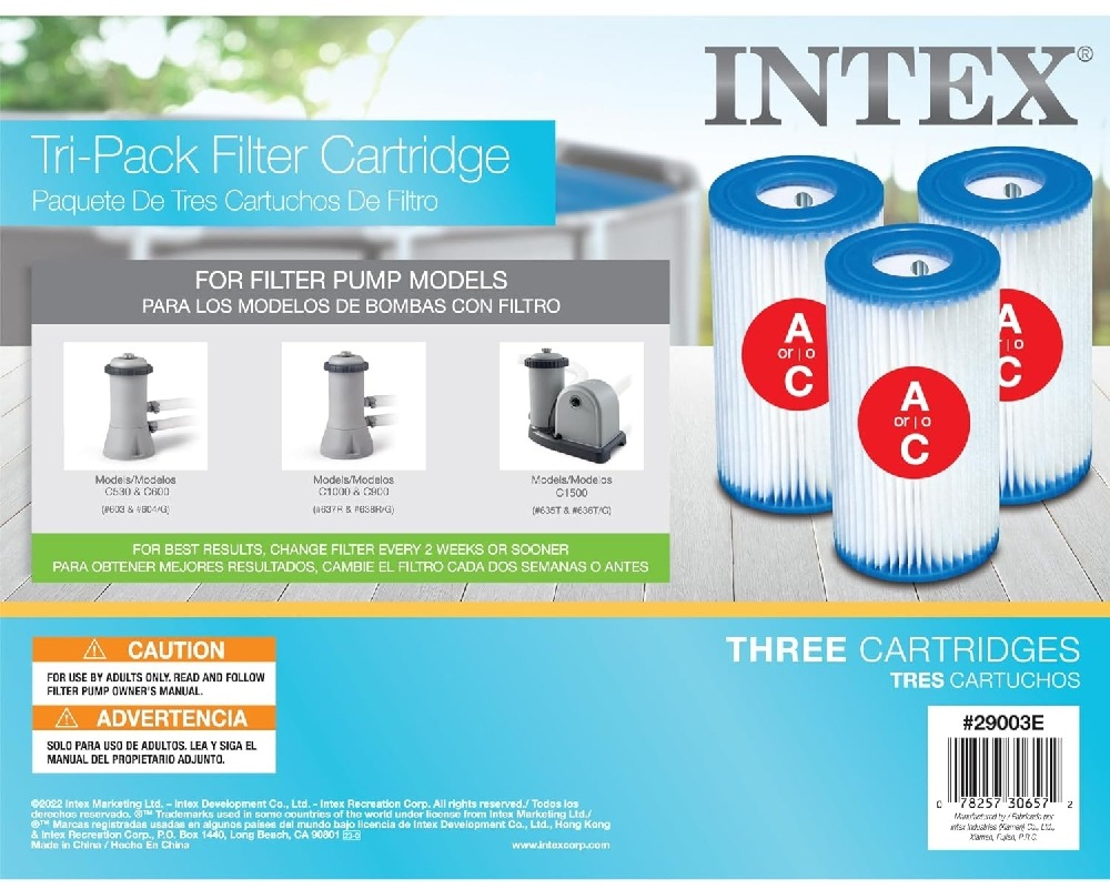 Intex Filter Cartridge A Tri-Pack