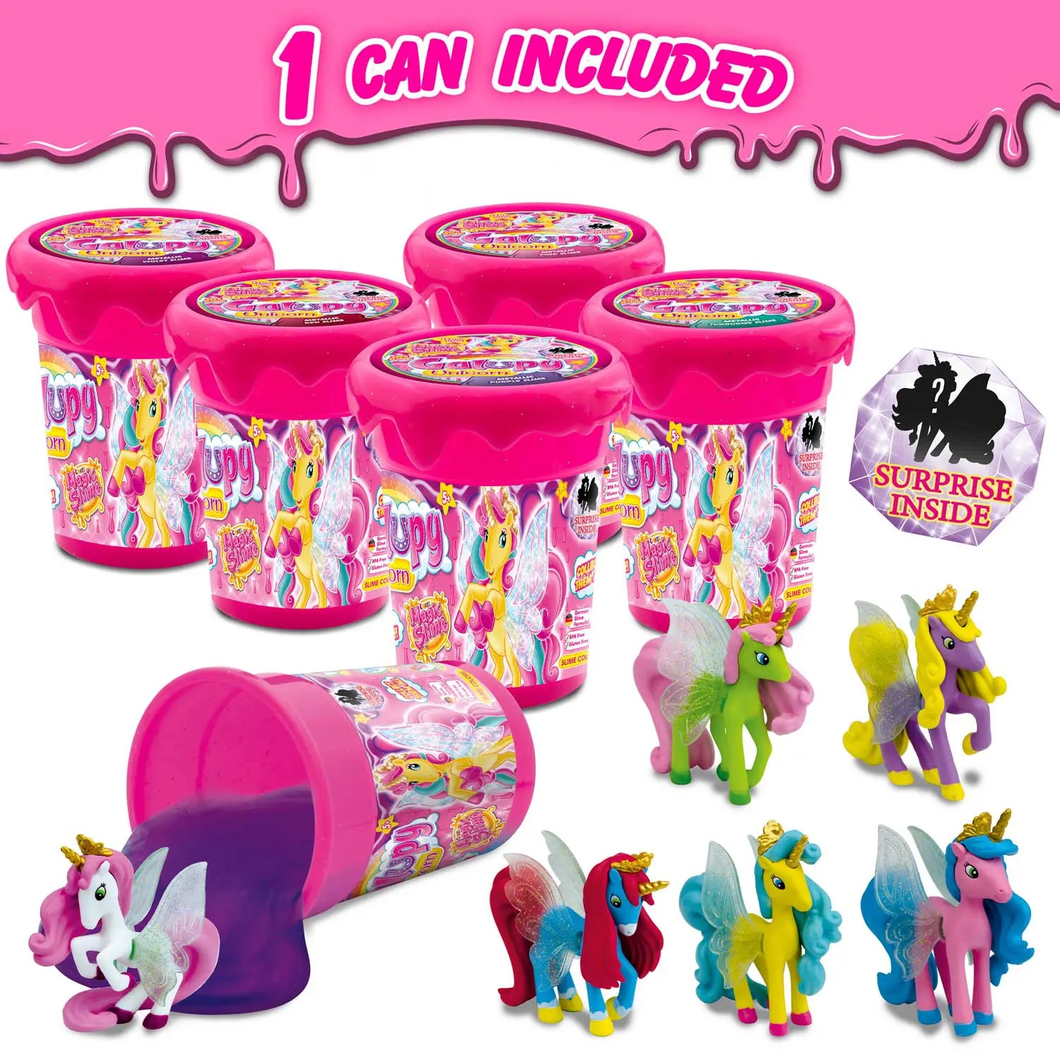 CRAZE Magic Slime Zakje 75 Ml – Met Verrassingsfiguur Van Galupy Mermaid, Geurloos, BPA-vrij, In 6 Kleuren, Ideaal Om Mee Te Nemen 1 miniatura