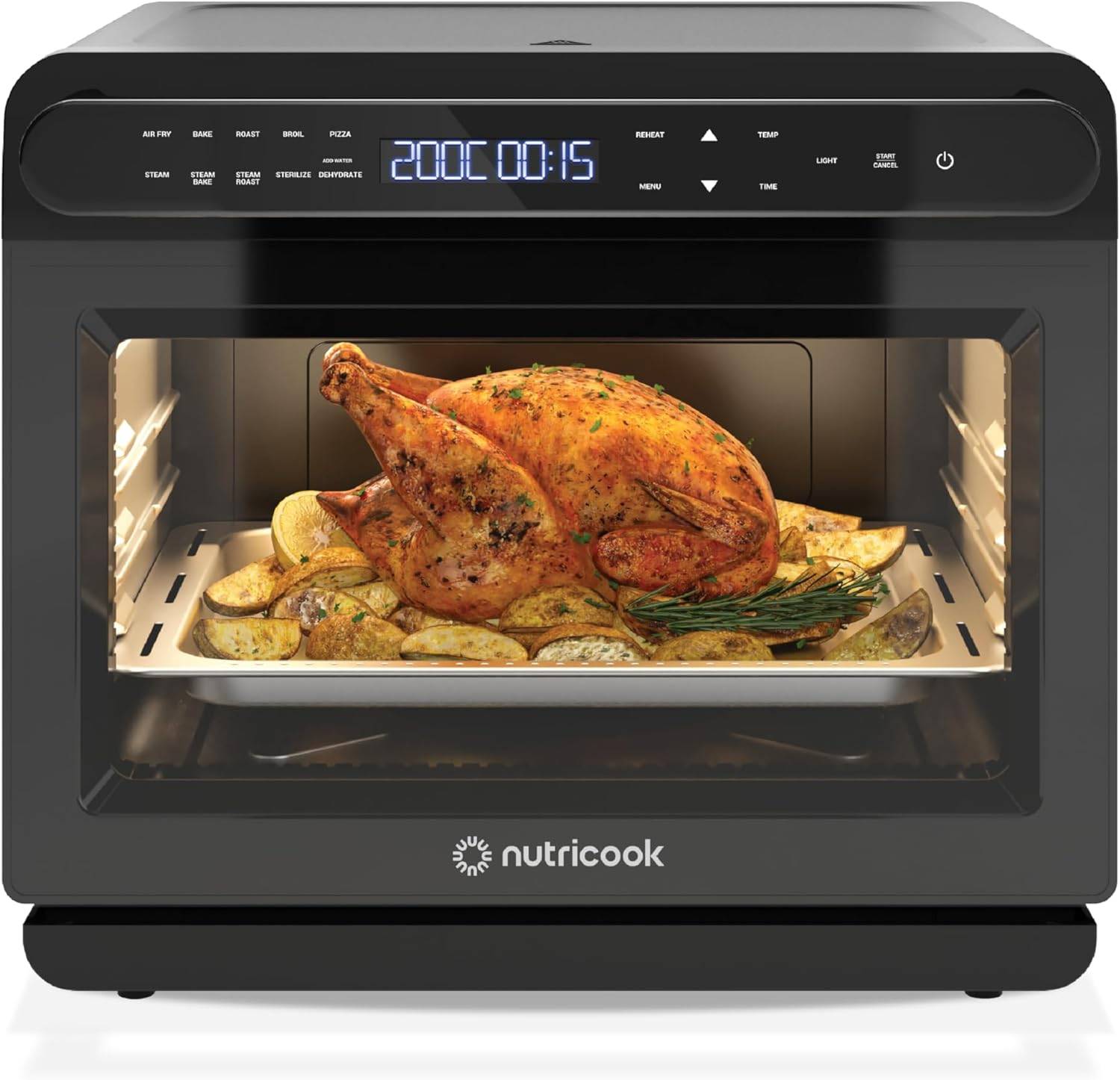 Nutricook Steami Steam + Air Fryer Oven 11-in-1 Functions 24 L