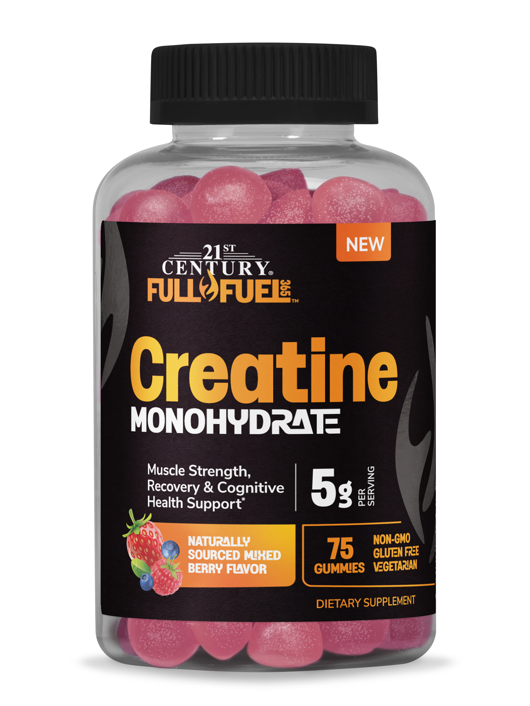 21 سنشري فول فيول 365 كرياتين مونوهيدرات أحادي الهيدرات 75 حلوي