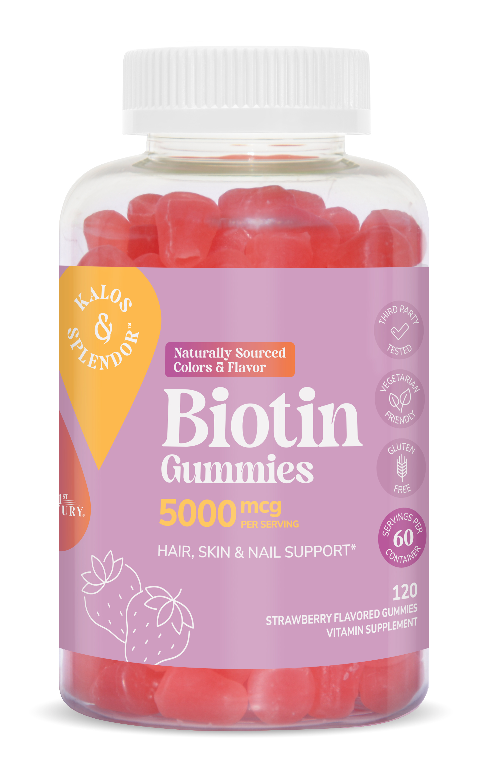 21 سنشري كالوس سبليندور بيوتين 5000 ميكروغرام 120 غمغ