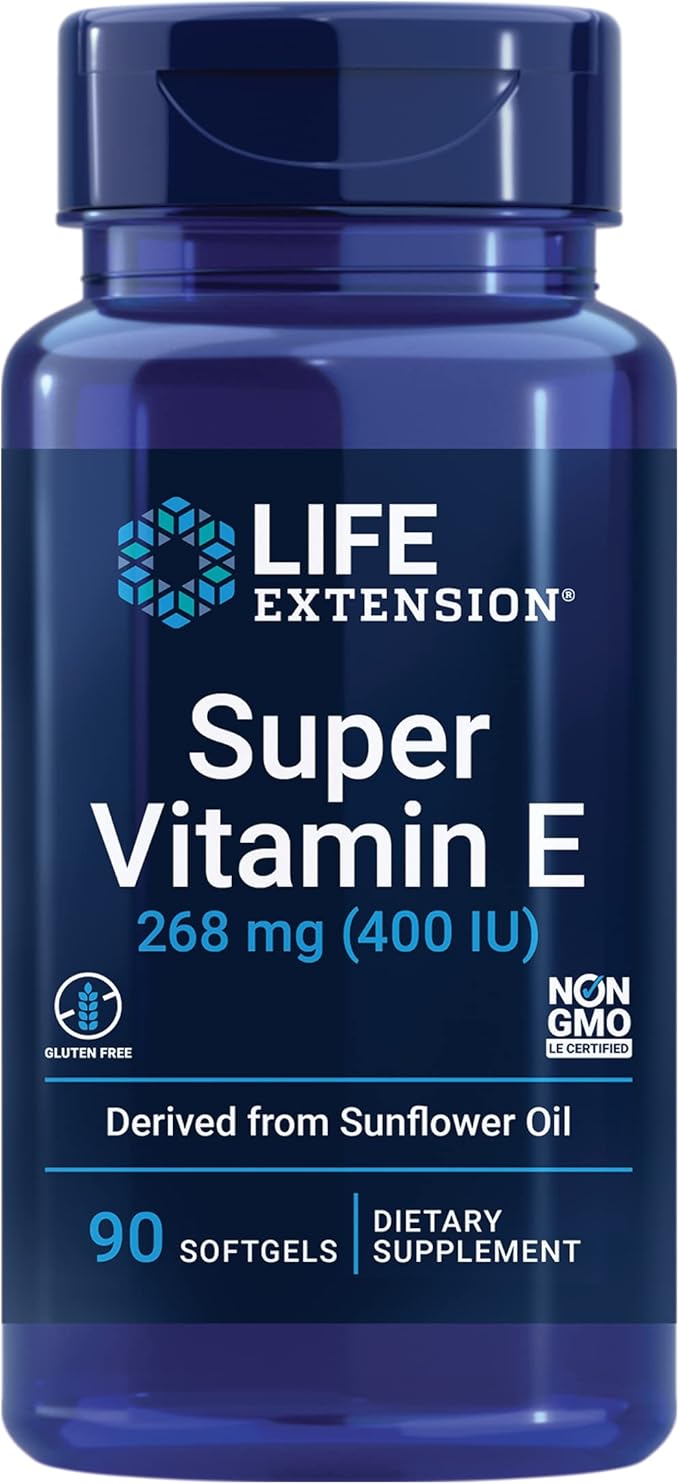 Life Extension Super Vitamin E 268 Mg (400 Iu) - 90 Softgels
