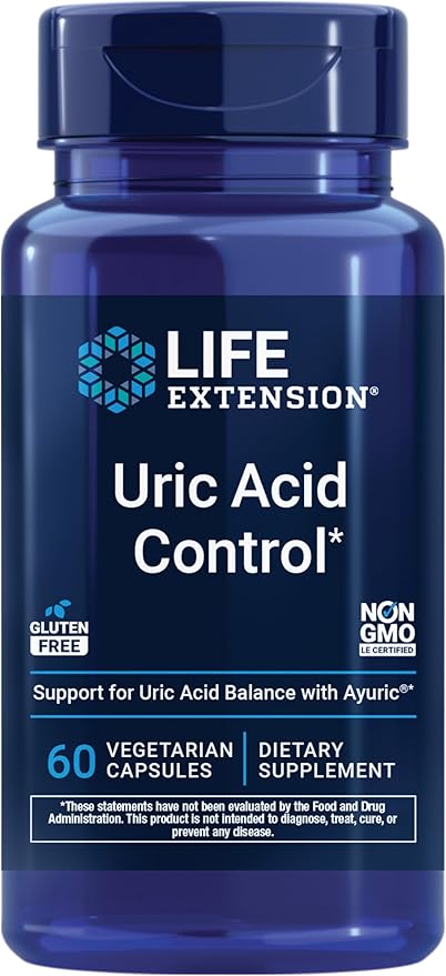 Life Extension Uric Acid Control - 60 Veg Capsules
