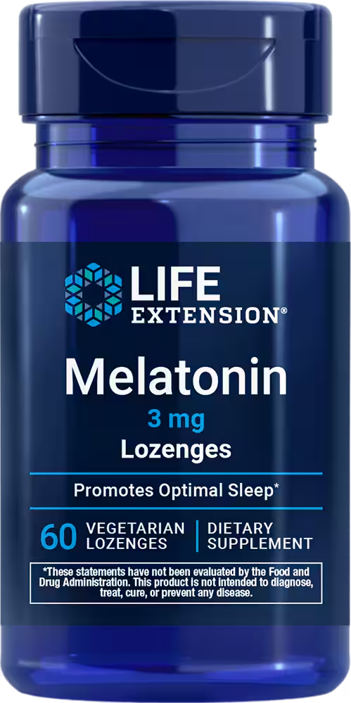 Life Extension Melatonin 3 Mg - 60 Vegetarian Lozenges