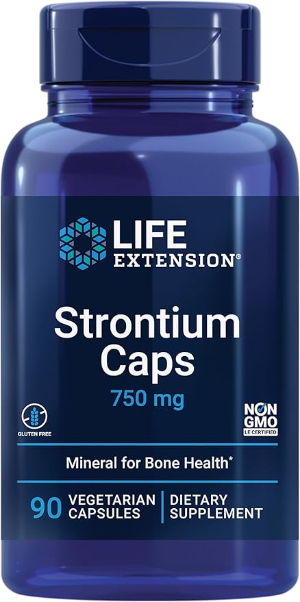 Life Extension Strontium Caps 750 Mg - 90 Veg Capsules