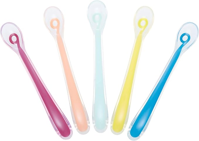 Babymoov Set of 5 silicon spoons 1st age multicolor