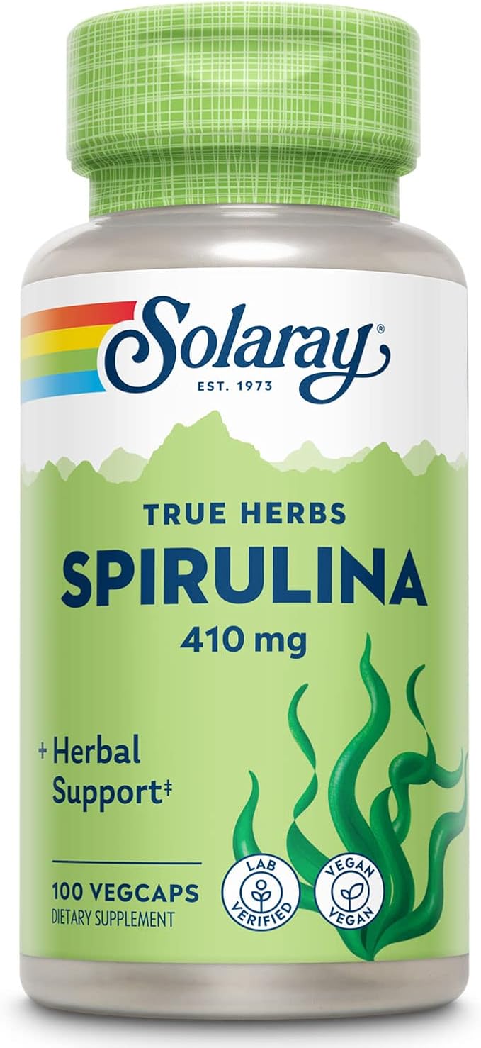 Solaray Spirulina 410 mg - 100 Capsules