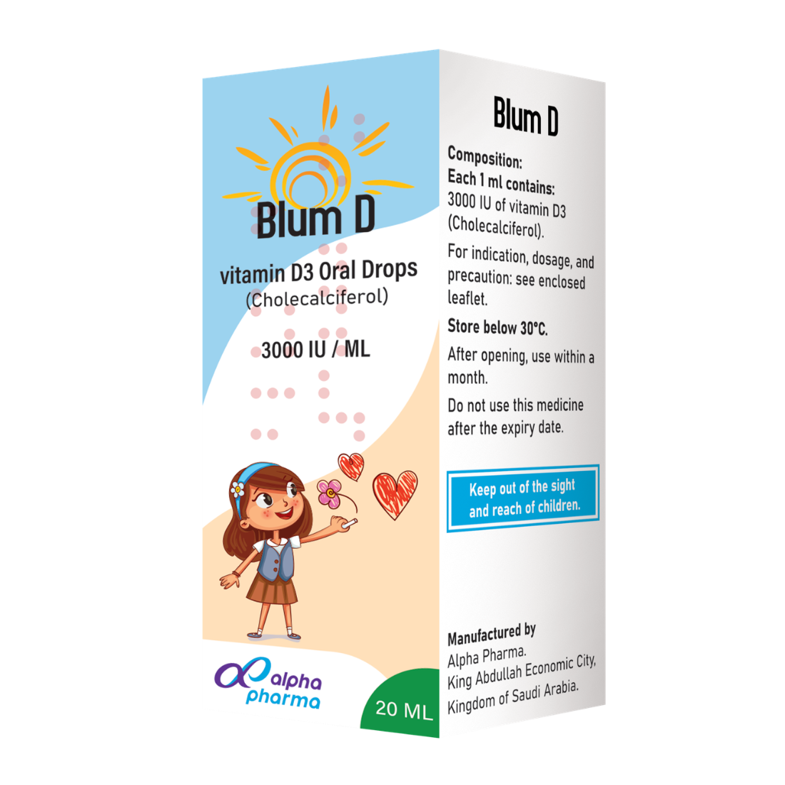 Blum D Vitamin D3 3000 Iu/Ml Drops